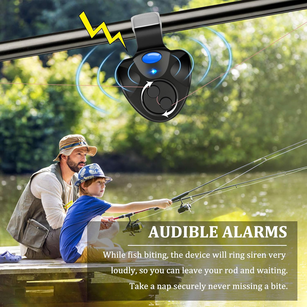 Carp Fishing Clip Set Rod Elec - Fish Finder Battery review and price