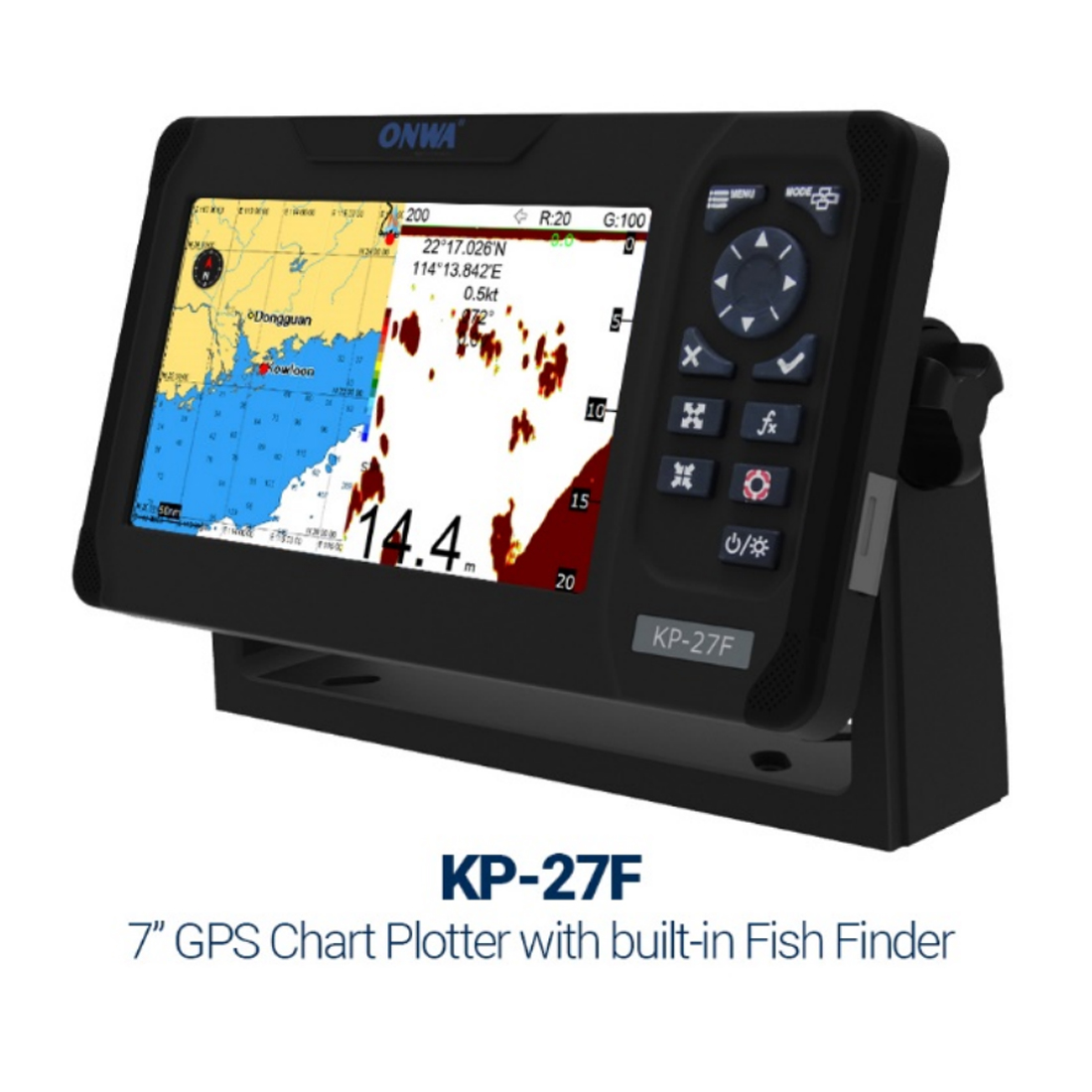 ONWA KP-27F 7-inch Marine GPS  - Fish Finder Transducer review and price