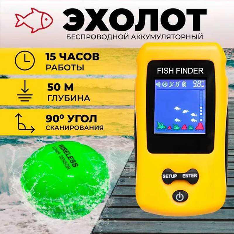 Brand New Colorful Wireless Fi - Fish Finder Battery review and price
